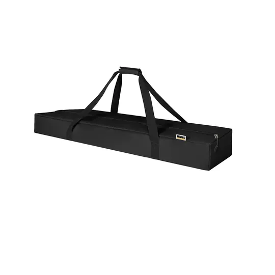 Haegs Taşıma Çantası, Çok Amaçlı Küçük Alet Çantası, Fermuarlı Dayanıklı, Kamp Malzemeleri Saklama Çantası, 20L (80 x 25 x 10 cm) Siyah