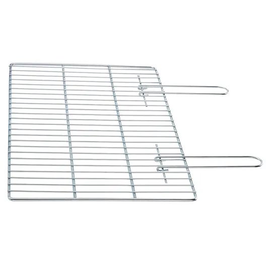 Haegs Mangal Izgara Teli, Yer Kaplamaz, Pratik Katlanır Kulplu, Tel Mangal Izgarası, Barbekü Grill Pişirme Teli, 26 x 34 cm