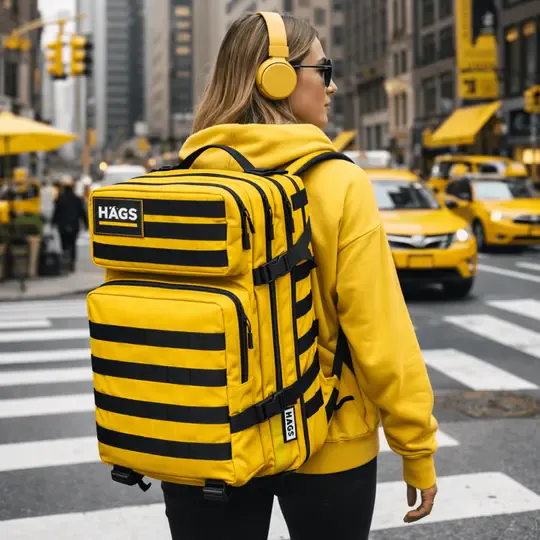 HAEGS Askeri Taktik Sırt Çantası, Ordu Derecesinde Sağlam, Ağır Hizmet Taktik Çanta, 3 Günlük Acil Durum Hücum Çantası, Kampçılık, Dağcılık, Trekking Seyahat Sırt Çantası- 45L - Sarı