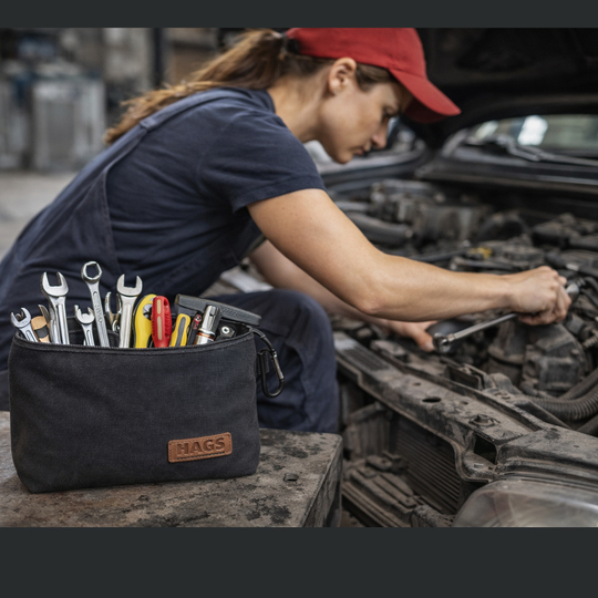 Çok Amaçlı Küçük Alet Çantası, Fermuarlı Kanvas, Kalemlik, Alet, Kırtasiye ve Kalemler için Saklama Düzenleyici Çantalar, Organizer, Kese (4`lü Küçük Uzun Boy/Karışık Renk)