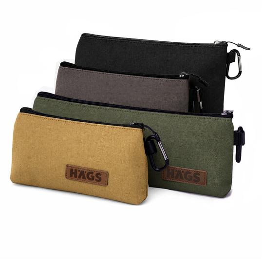 Haegs Çok Amaçlı Küçük Alet Çantası, Fermuarlı Kanvas, Kalemlik, Alet, Kırtasiye ve Kalemler için Saklama Düzenleyici Çantalar, Organizer, Kese (4`lü Karışık Boy/Renk)
