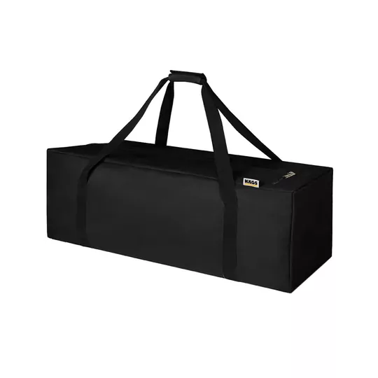 Haegs Taşıma Çantası, Fermuarlı Dayanıklı Seyahat Spor, Kamp Malzemeleri Saklama Çantası, Hurç, Valiz, 70L Orta Boy - Siyah