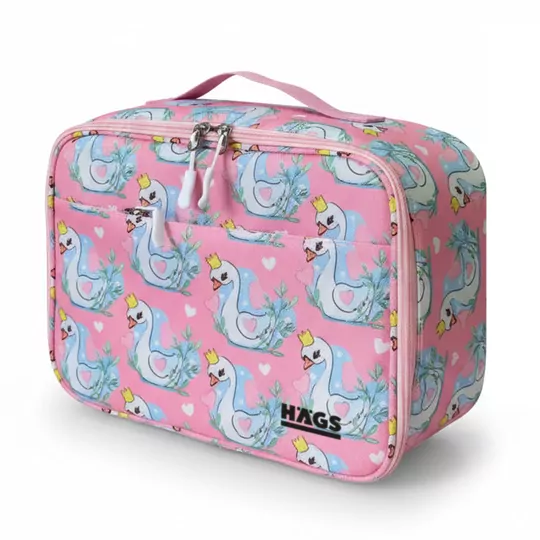 HAEGS Çocuk Beslenme Çantası, Kız Çocukları için Öğle Yemeği Kutusu - Termal Yalıtımlı Kız Çocuk Beslenme Çantası, Kreş ve Okul İçin Küçük Öğrenci Öğle Yemeği Kutusu - Swan