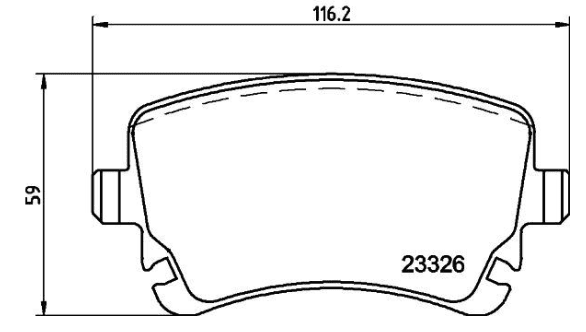 FREN BALATASI VW T5 / T6  ARKA