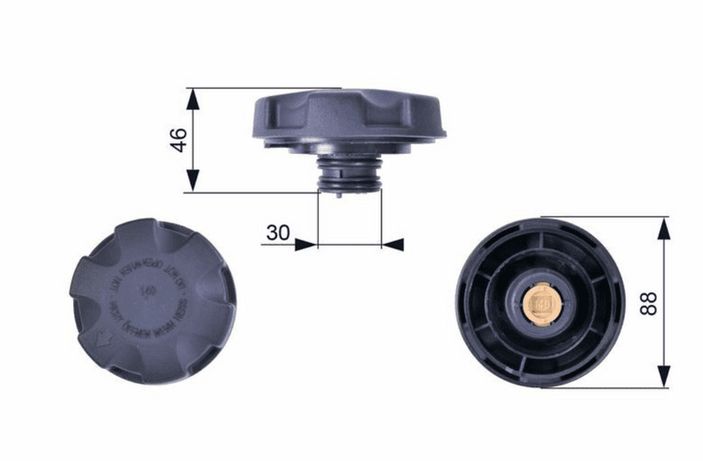 GATES | Genleşme Kavanoz Kapağı 05-1-Seri (E81-E87-F20-F21) 3-Seri (E90-E91-F30-F80) X1-X3-X4-X6