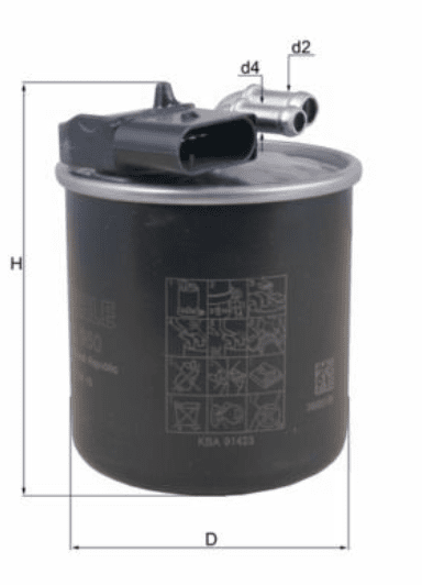 MAHLE | Mazot Filtresi 15-Vito (W447)