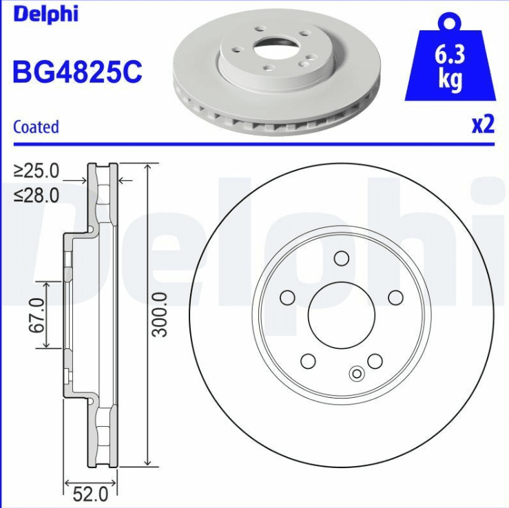 DELPHI | Disk On 15-Vito Kaplamalı | 1 Adet