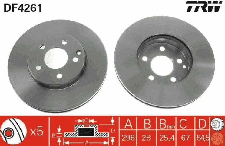 TRW | Disk On 02-E.S-W211 | 2 Adet