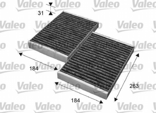VALEO | Klima Filtresi Karbonlu (Mercedes W221 S Seri)