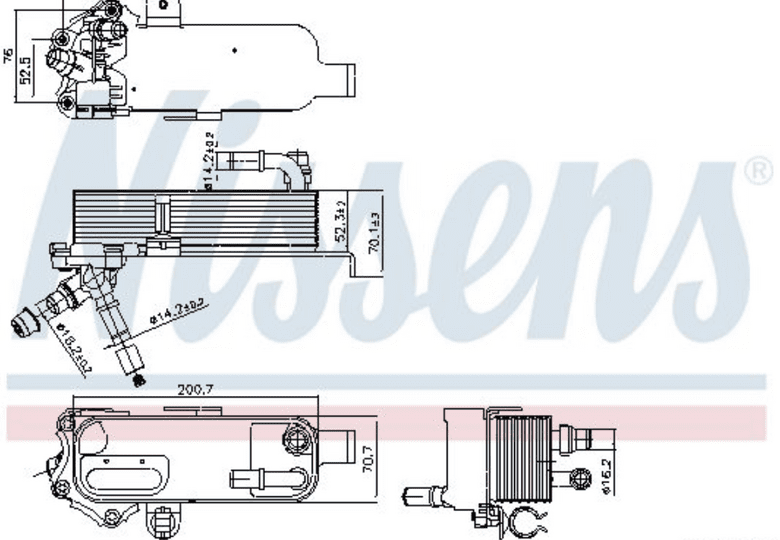 NISSENS | Şanzıman Yağ Soğutucu BMW N13 N20 N26 F20 F30 F22 F32 F34 F36