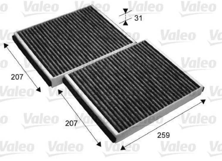 VALEO | Klima Filtresi (BMW F01-F02-F04-F07-F10 Karbonlu)