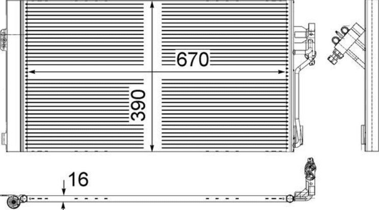 MAHLE | Klima Radyatörü Viano W639 03-Vito W639 03 -