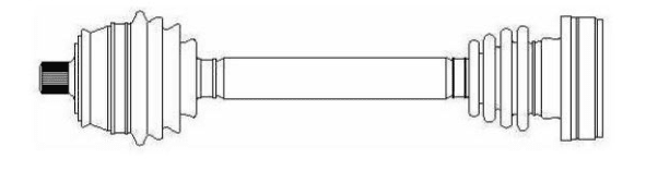 AKS MİLİ KOMPLE VW GOLFIV BORA SAĞ