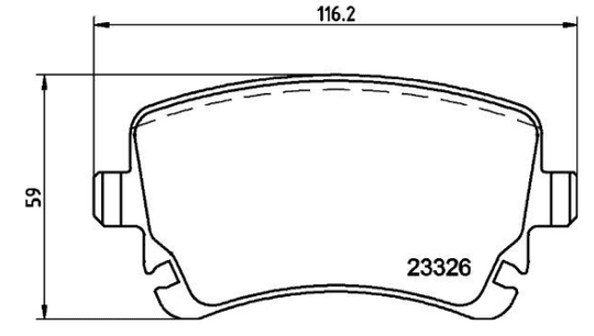 FREN BALATASI VW T5 / T6  ARKA