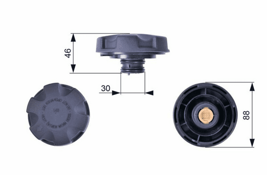 GATES | Genleşme Kavanoz Kapağı 05-1-Seri (E81-E87-F20-F21) 3-Seri (E90-E91-F30-F80) X1-X3-X4-X6
