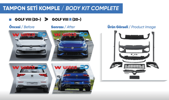 TAMPON SETI KOMPLE (ON-ARKA-YAN) VW GOLF 8 R 20-