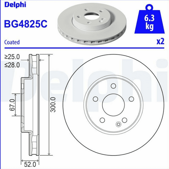 DELPHI | Disk On 15-Vito Kaplamalı | 1 Adet