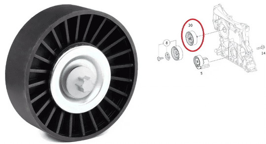 Mercedes W204 Kasa C180 Kompressor Avare Gergi Bilyası Corals Marka