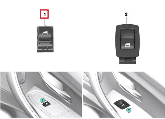 Bmw 2 serisi F22 Otomatik Cam düğmesi Yolcu tarafı