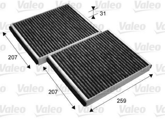 VALEO | Klima Filtresi (BMW F01-F02-F04-F07-F10 Karbonlu)