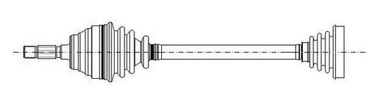 AKS MİLİ KOMPLE VW POLO,CORDOBA 1.4TDİ BNM 05>SAĞ