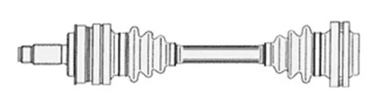 AKS MİLİ KOMPLE VW A4 01-07  1.6 ALZ  MEKANİK SAĞ