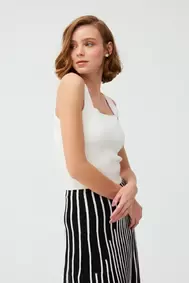 Bisiklet Yaka T-shirt Mor