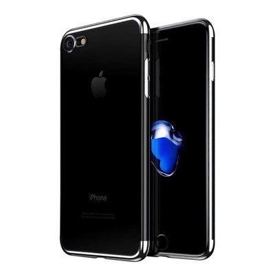 Microsonic Apple iPhone 7 Kılıf Skyfall Transparent Clear Gümüş