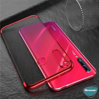 Microsonic Huawei Honor 9X Kılıf Skyfall Transparent Clear Gümüş