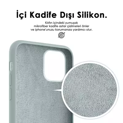 Microsonic Apple iPhone 11 Pro (5.8'') Kılıf Liquid Lansman Silikon Menekşe Moru