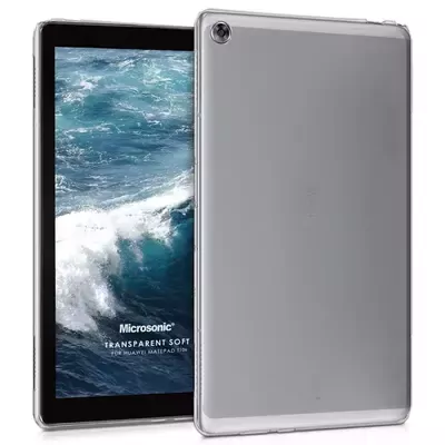 Microsonic Huawei MatePad T10s Kılıf Transparent Soft Beyaz