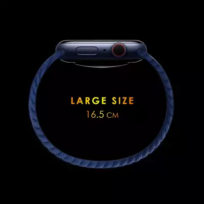 Microsonic Samsung Galaxy Watch 5 Pro 45mm Kordon, (Large Size, 165mm) Braided Solo Loop Band Kırmızı