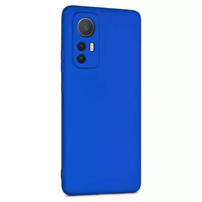 Microsonic Xiaomi Mi 12 Lite Kılıf Matte Silicone Mavi