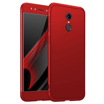 Microsonic Xiaomi Redmi 5 Plus Kılıf Double Dip 360 Protective AYS Kırmızı