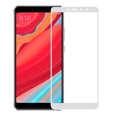 Microsonic Xiaomi Redmi S2 Kavisli Temperli Cam Ekran Koruyucu Film Beyaz