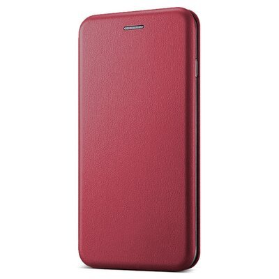 Microsonic Xiaomi Redmi S2 Kılıf Slim Leather Design Flip Cover Bordo