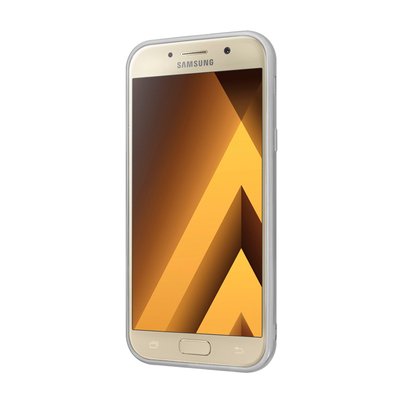 CaseUp Samsung Galaxy A3 2017 Lazer Kesim Silikon Kılıf Gümüş