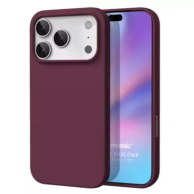 Microsonic Matte Silicone Apple iPhone 17 Pro Max Kılıf Mor