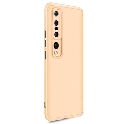 Microsonic Xiaomi Mi 10 Kılıf Double Dip 360 Protective AYS Gold