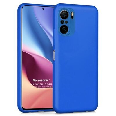 Microsonic Xiaomi Redmi K40 Pro+ Kılıf Matte Silicone Mavi