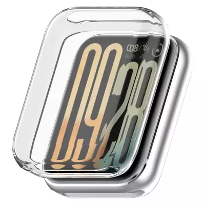 Microsonic Xiaomi Smart Band 8 Pro Kılıf 360 Full Round Soft Silicone Şeffaf