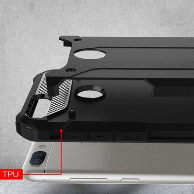 CaseUp Oppo F9 / F9 Pro Kılıf Tank Siyah