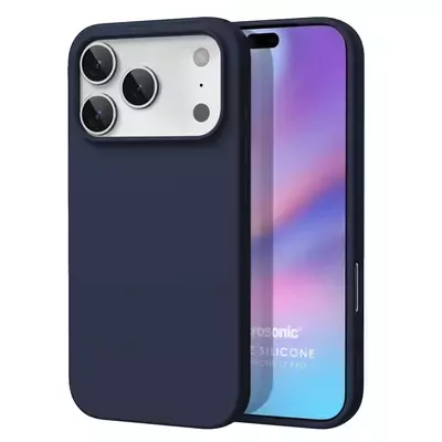 Microsonic Matte Silicone Apple iPhone 17 Pro Max Kılıf Lacivert