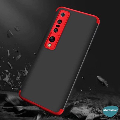 Microsonic Xiaomi Mi 10 Kılıf Double Dip 360 Protective AYS Kırmızı