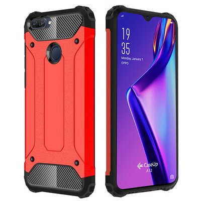 CaseUp Oppo A12 Kılıf Tank Kırmızı