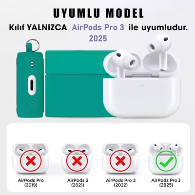 Microsonic AirPods Pro 3 Kılıf Cartoon Figürlü Silikon Crtn-Fgr-Pti-Pmb