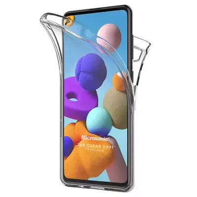 Microsonic Realme 8i Kılıf Komple Gövde Koruyucu Şeffaf