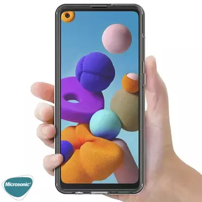 Microsonic Realme 8i Kılıf Komple Gövde Koruyucu Şeffaf