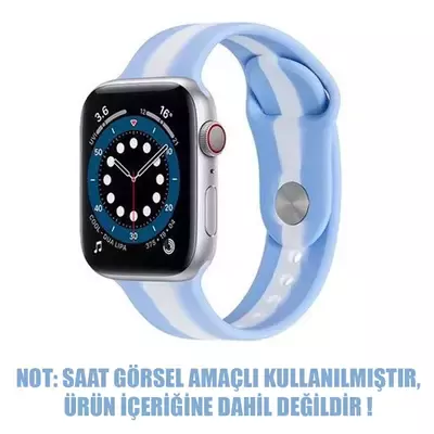 Microsonic Apple Watch Series 4 44mm Kordon Town Stripe Mavi