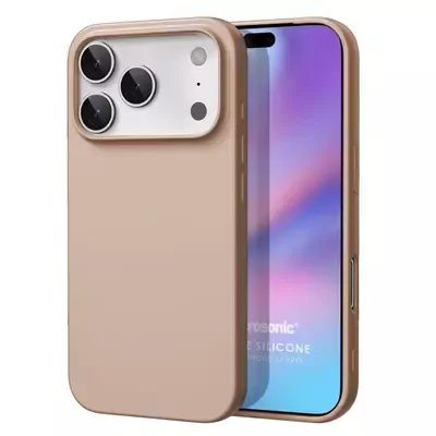 Microsonic Matte Silicone Apple iPhone 17 Pro Max Kılıf Gold
